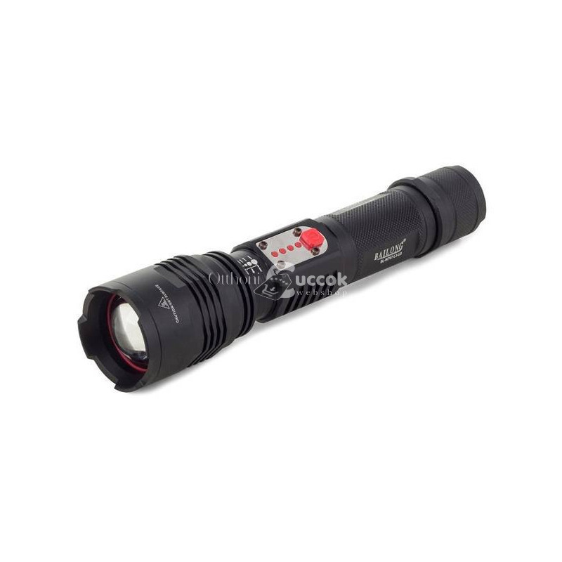 Image of Bailong Taktikai Zseblámpa Cree LED Technológiával és USB Töltési Lehetőséggel