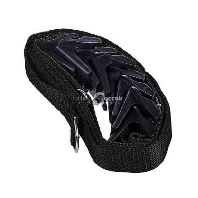 Image of Ajtóra akasztható pántos táskarendező, Fekete színű szervező tárolóegység