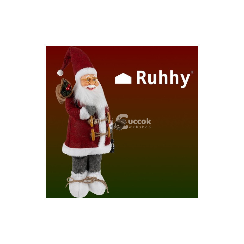 Image of Ruhhy 22352 Mikulás - 45cm Karácsonyi Szobor Dekoráció és Ajándék Ünnepi Díszítésre