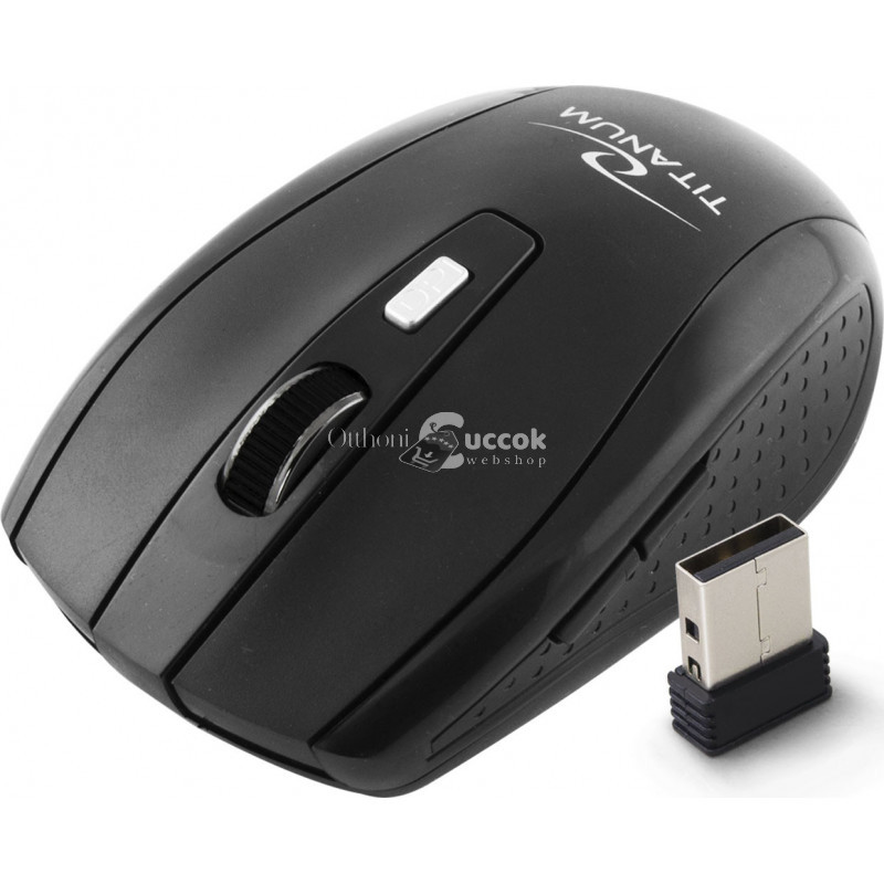 Image of Titanum vezeték nélküli optikai egér 2.4GHz USB csatlakozóval - 6 gombos, Snapper funkcióval - TM105K