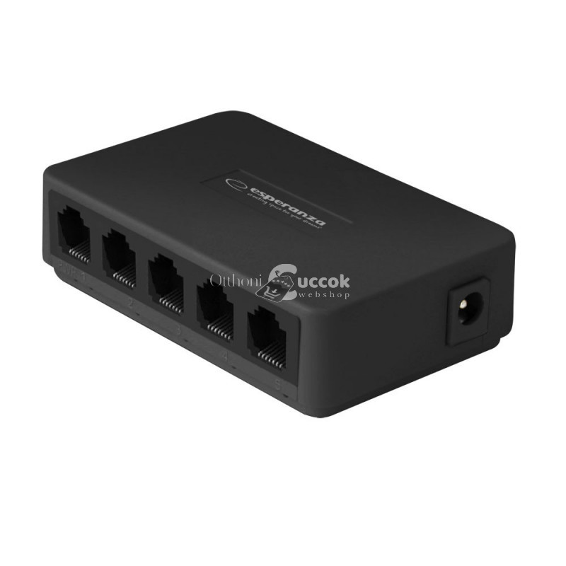 Image of Onyx 5 portos Ethernet Switch - Esperanza, 10/100/1000 támogatással - ENS103