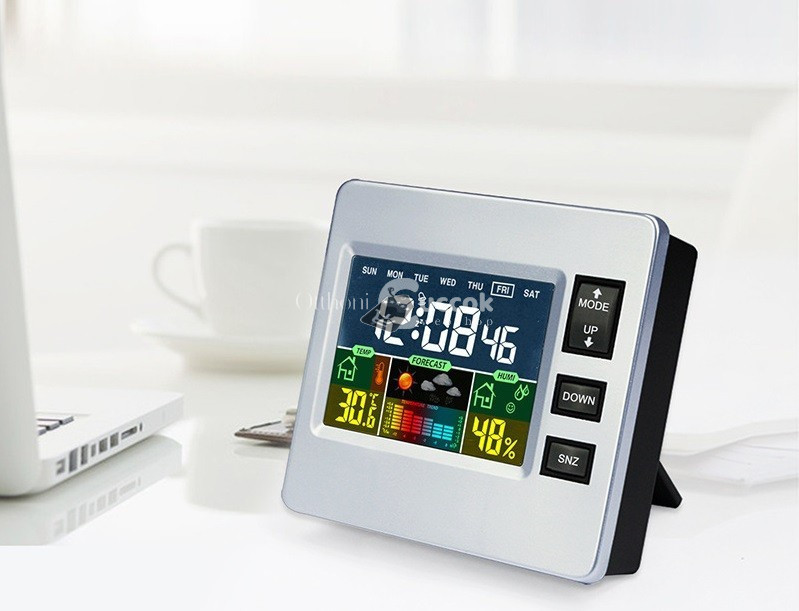 Image of Multifunkciós LCD kijelzős időjárás állomás és asztali óra