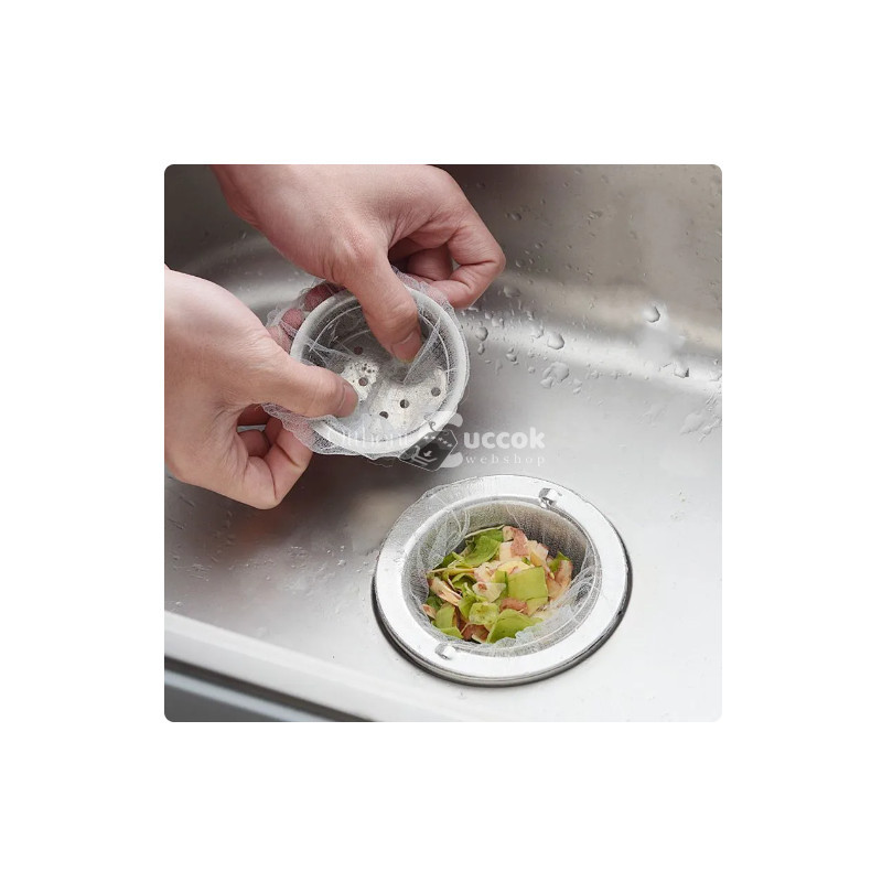 Image of Konyhai mosogató szűrő szemeteszsák 100 db