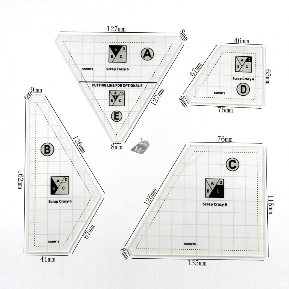 Image of Foltvarró sablon, patchwork sablon készlet