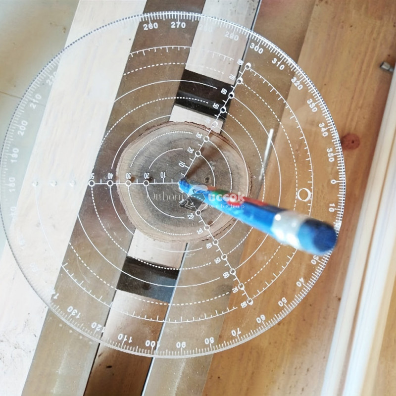 Image of 20 cm-es Kör vonalzó, középpont kereső