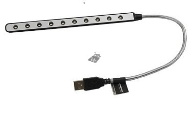 Image of USB notebook lámpa - 10 LED (Esperanza Sirius)