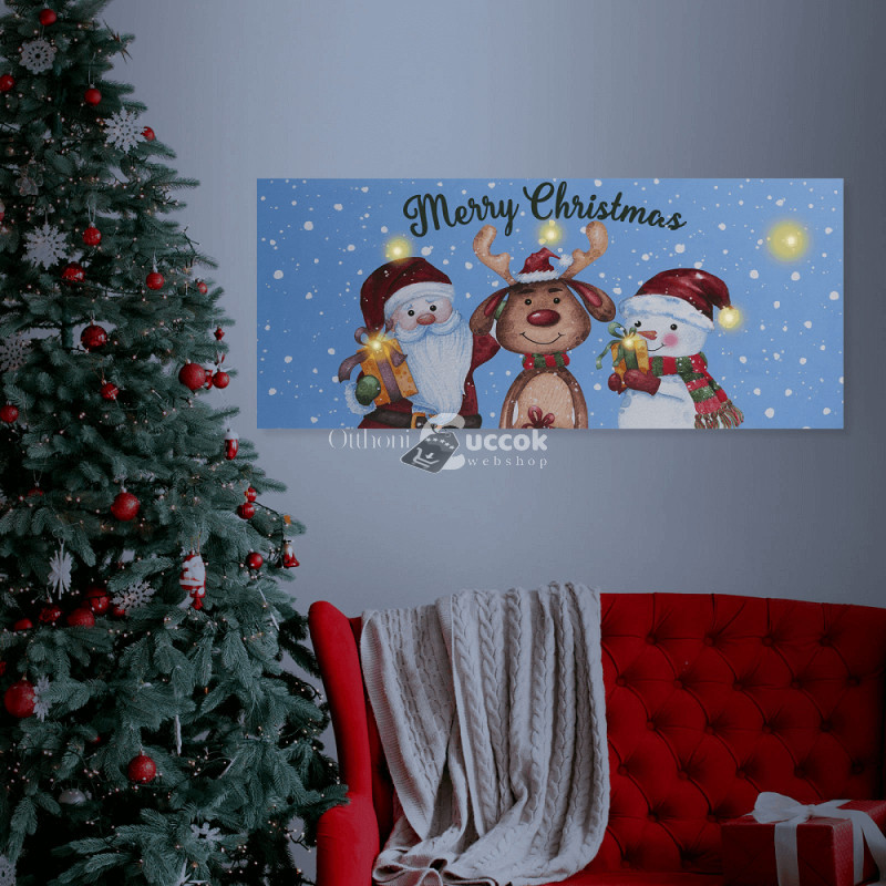 Image of &#039;&#039;Merry Christmas&#039;&#039; karácsonyi LED hangulatkép, 70x30 cm