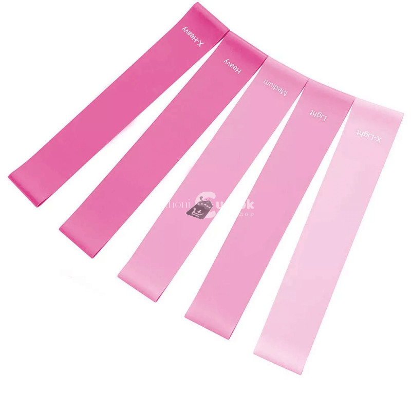 5 darabos rózsaszín gumiszalag