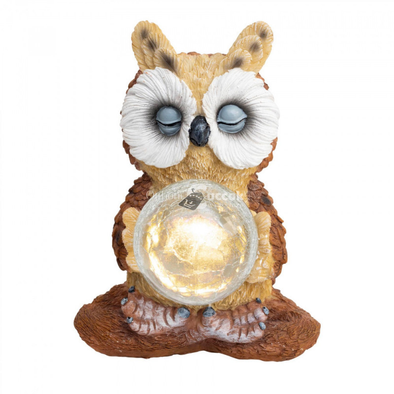 Image of Napelemes kerti lámpa, bagoly