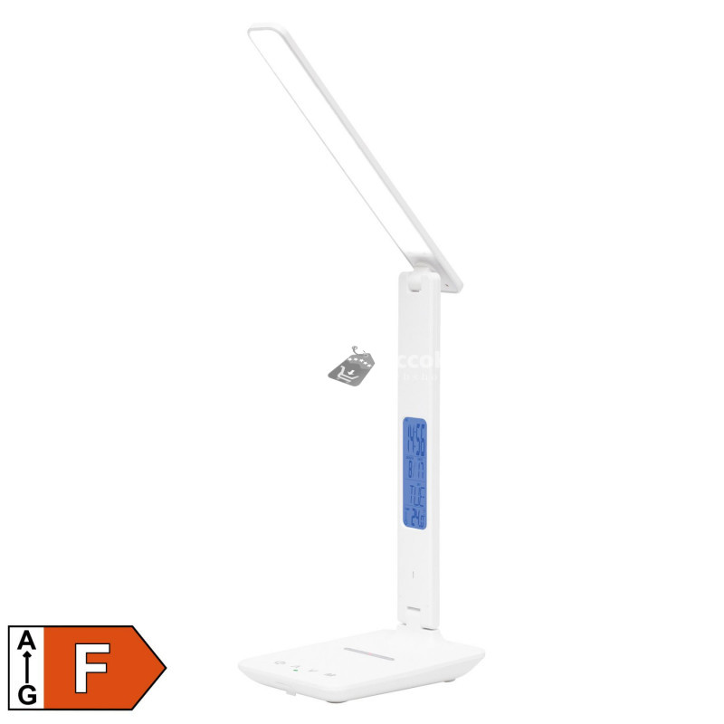 Image of Home LA 10 Q asztali lámpa vezeték nélküli töltővel, 600 lm, 6 W, 5 fokozat, vezeték nélküli Qi töltő (max. 10 W)