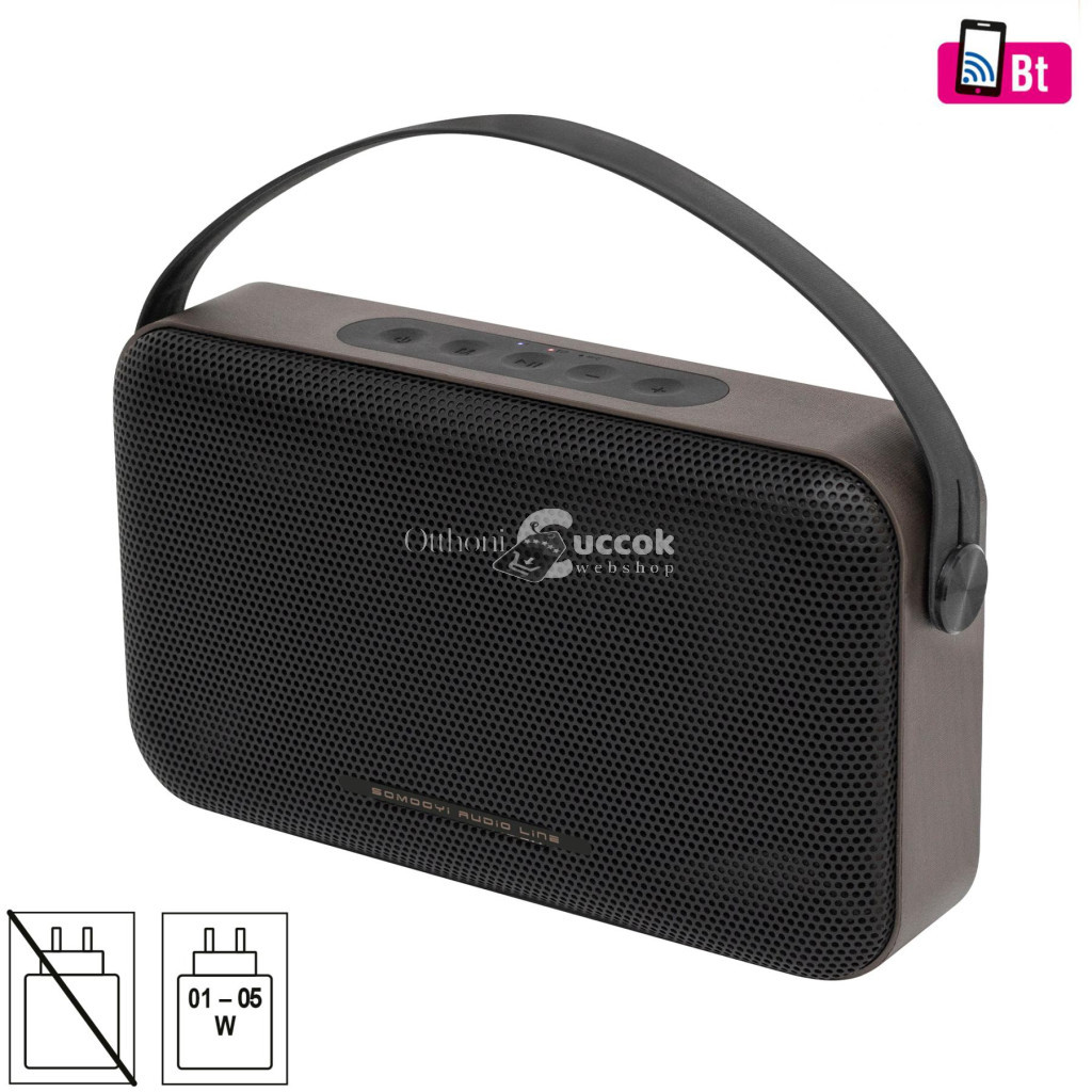 Image of SAL BT4000 vezeték nélküli hangszóró, 2 x 8 W, Bass-reflex, AUX, beépített mikrofon, Soft Touch gombok,~18 h üzemidő, tartozék USB-C kábel