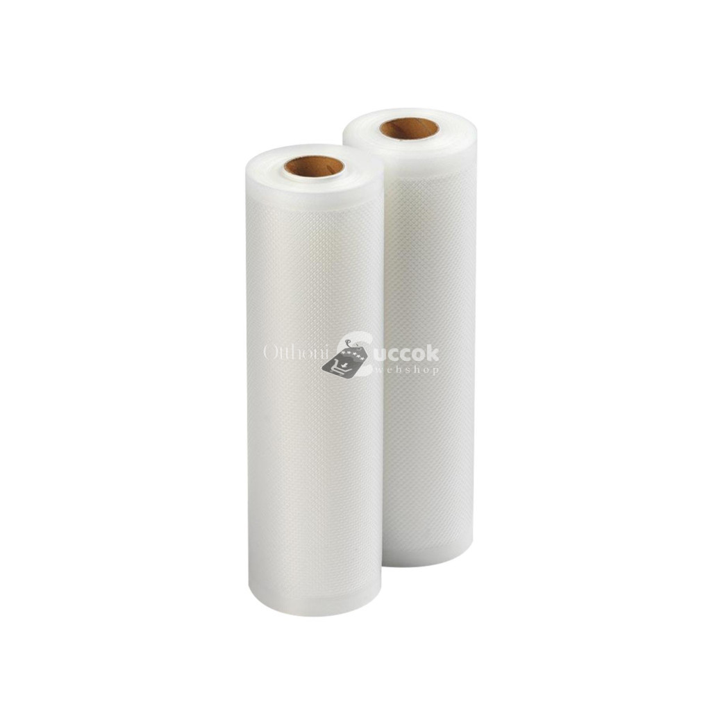 Image of Home HGF28500 vákuumfólia tekercs, 28x500cm, 2 tekercs, PE+szilikon, méretre vágható, fagyasztható, mikrózható