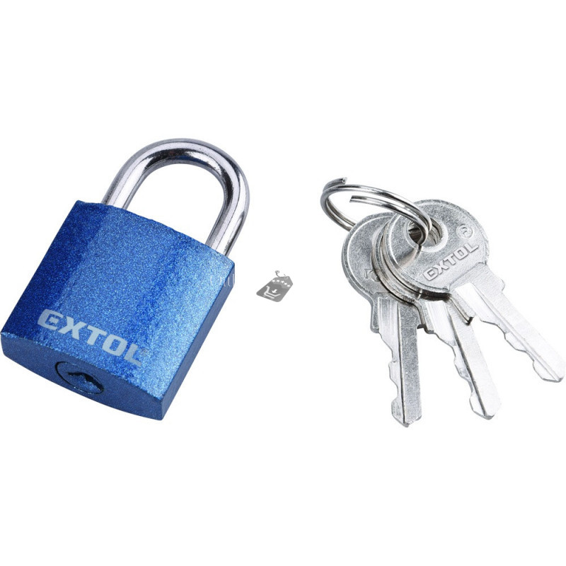 Image of EXTOL CRAFT lakat, vas, 3 kulccsal, dobozban ; 25mm