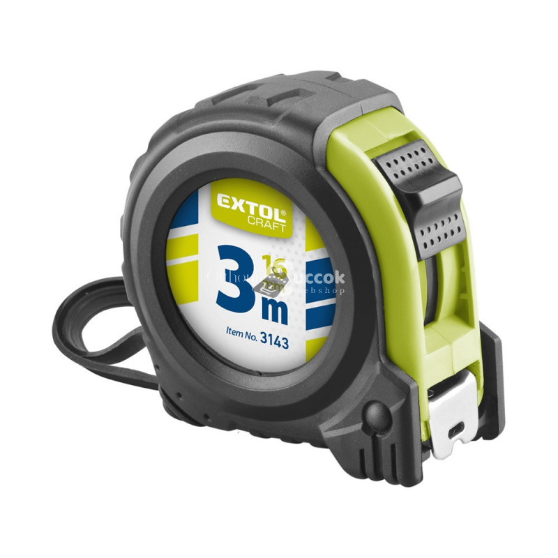 Image of EXTOL CRAFT mérőszalag, gumírozott, 1 stoppos; 7,5m×25mm
