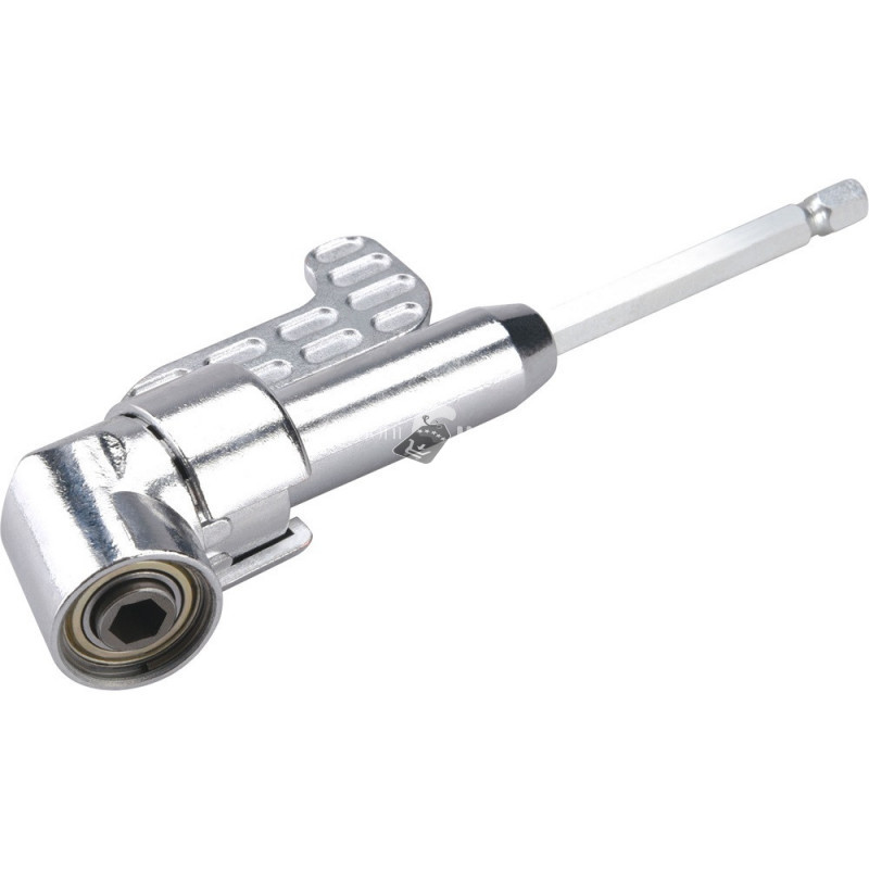 Image of EXTOL CRAFT hosszabbító szár BIT-ekhez, L-alakú (105°) 1/4'×140 mm; mágneses (sarokcsavarozó adapter)