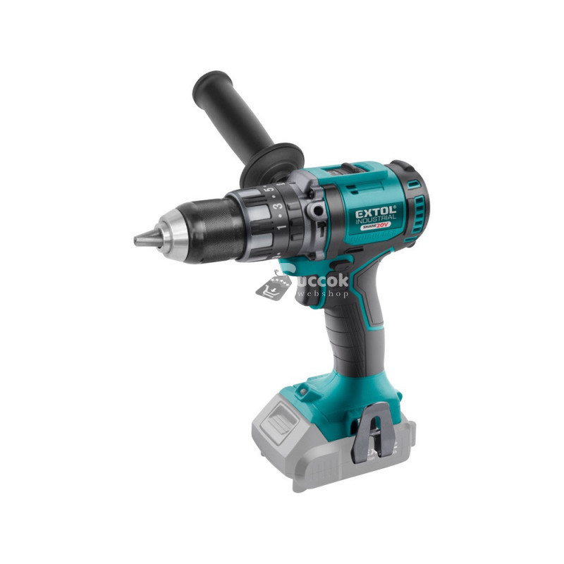 Image of EXTOL INDUSTRIAL akkus ütvefúró és csavarozó, Share20V, 20V, Li-ion; 80Nm, AKKU és TÖLTŐ NÉLKÜL