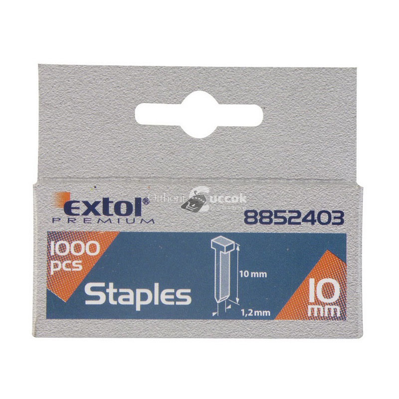 Image of EXTOL PREMIUM szeg fejjel profi tűzőgéphez 1000db ; 14mm (2,0×1,2×0,52mm)