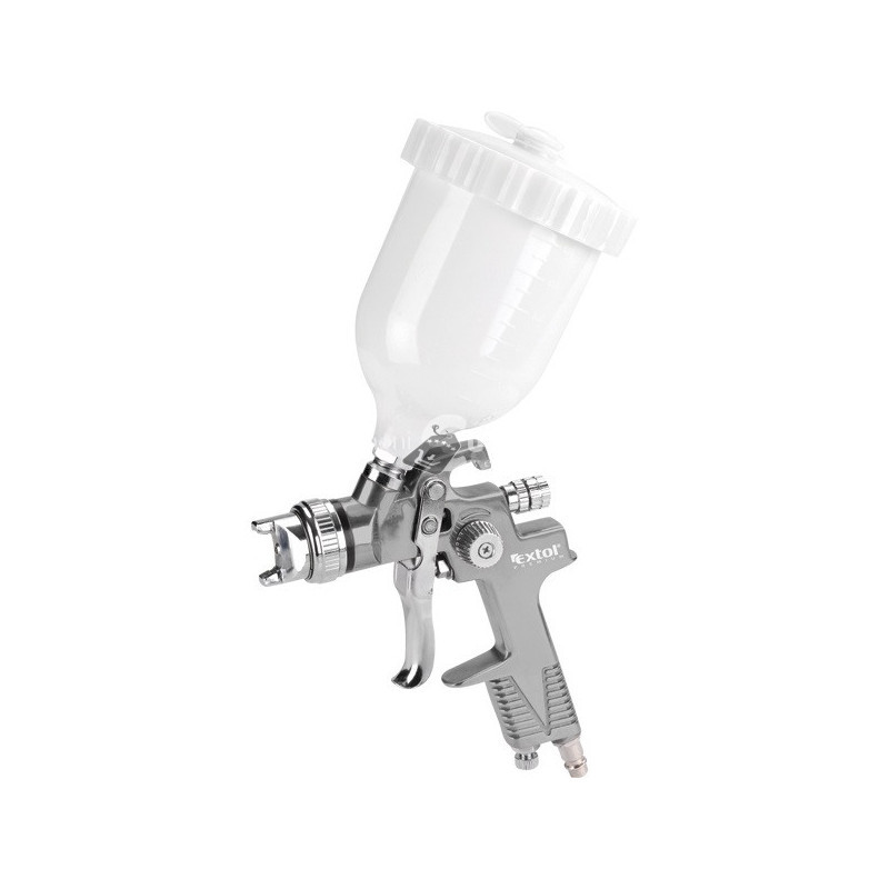 Image of EXTOL PREMIUM festékszóró, felsőtartályos, 600ml, HVLP, fúvóka: 1,4mm, max.410 l/min, 3 Bar, 1/4 tömlőcsatlakozó, 0,5kg