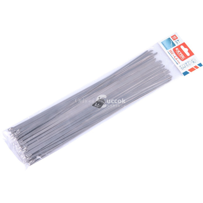 Image of EXTOL PREMIUM kábelkötegelő 7,9×450mm 50 db, rozsdamentes acél
