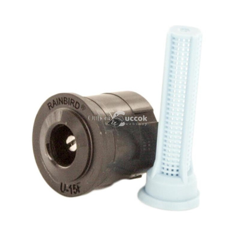 Image of Rain Bird U-15F esőztető spray fúvóka, kettős kiömléssel - fix, 3,4-4,6 m hatótávolság, 360°-os sugárzás - fekete színű
