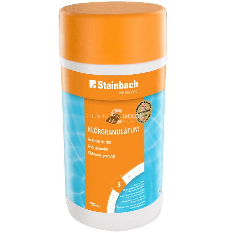 Image of AquaBoost Chloregranulat, 56% tisztaságú, 1 kg, klór granulátum, medence tisztító