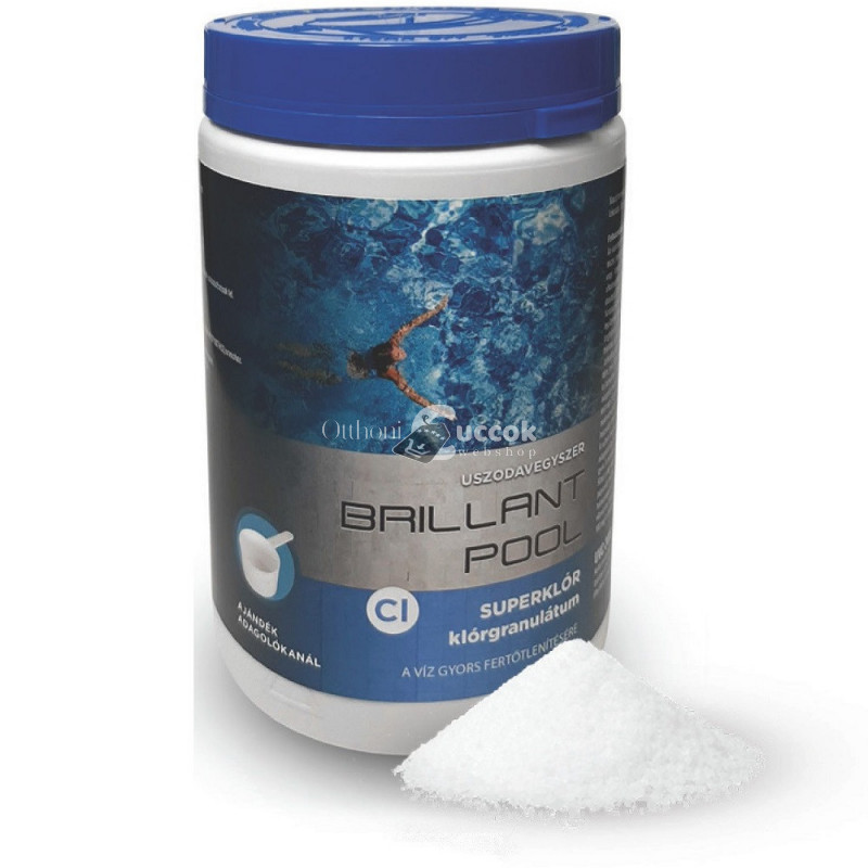 Image of Brillant Pool 55% Super Klór Granulátum, 1 kg - Új!
