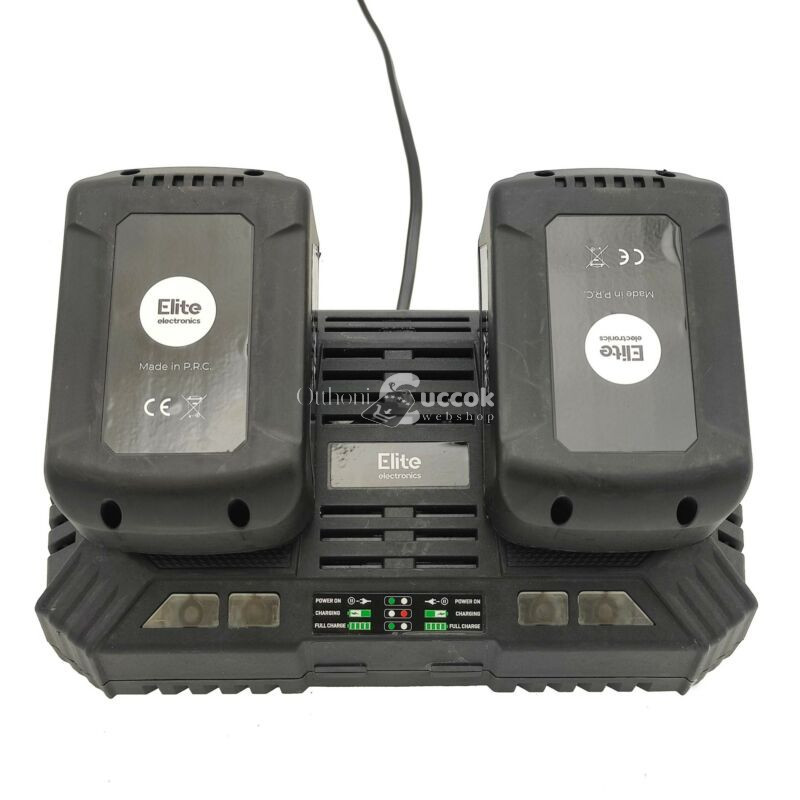 Image of Elite Electronics® dupla akkumulátor töltő, gyorstöltő