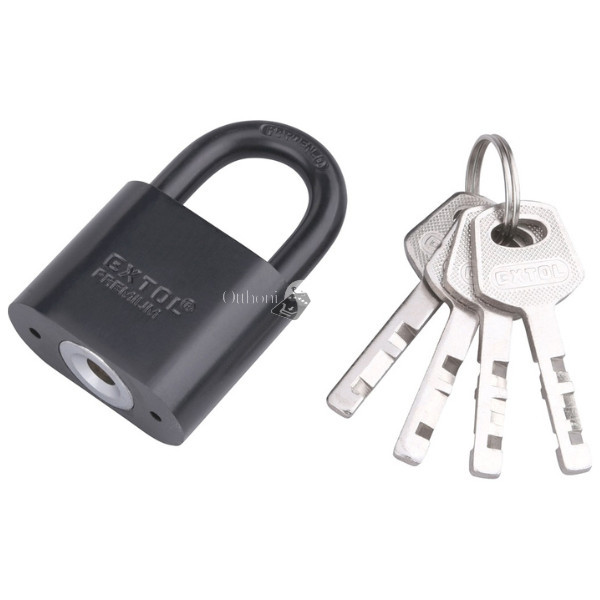 Image of Extol fekete színű vas lakat 4 darab kulccsal