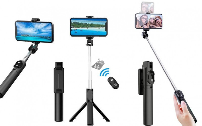 Image of P30 Prémium Wireless Selfie bot és Állvány egyben - távirányítóval