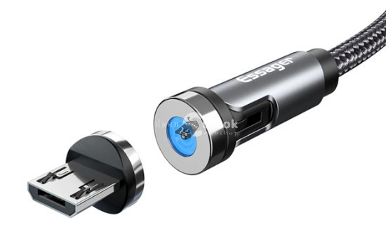 Image of Forgatható mágneses gyorstöltőkábel - Forgatható mágneses töltőkábel - micro USB