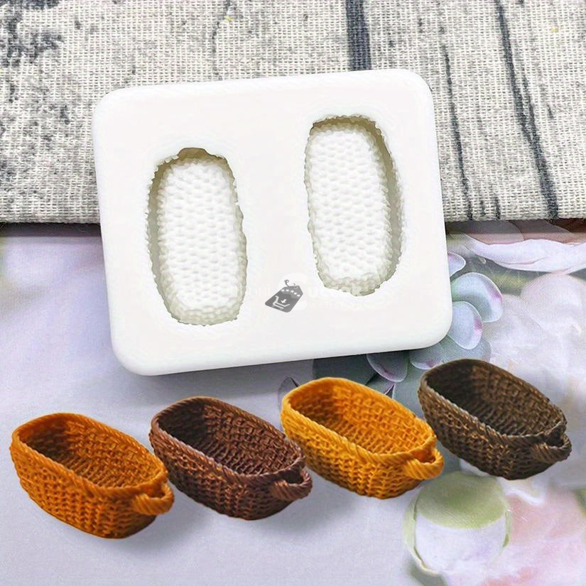Image of 3D Szilikon Kosár Alakú Öntőforma Cukorkához, Csokoládéhoz