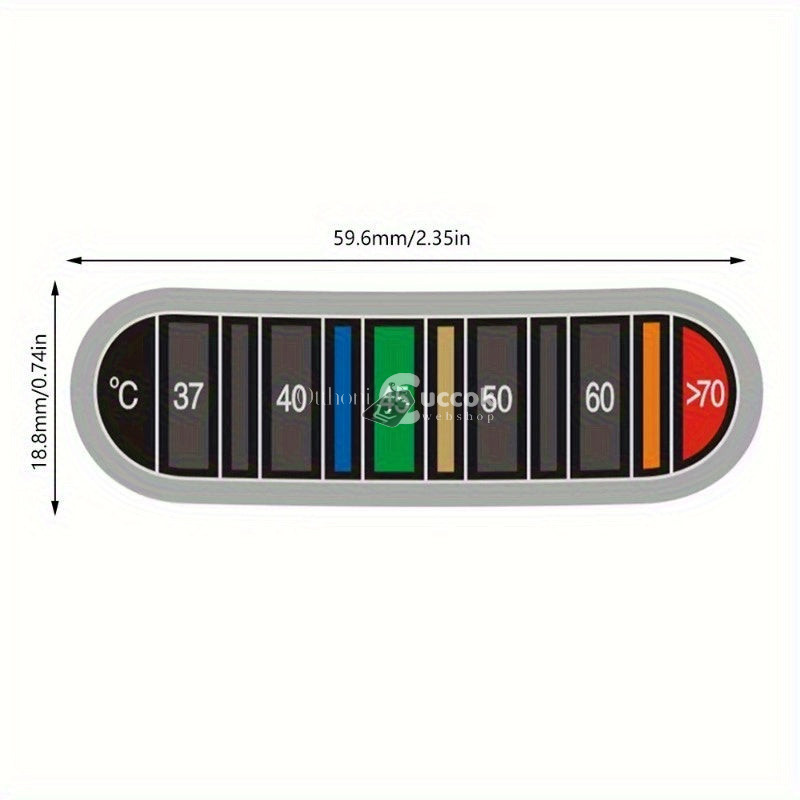 Image of 3db Színváltó Ragasztós Hőmérő Csík