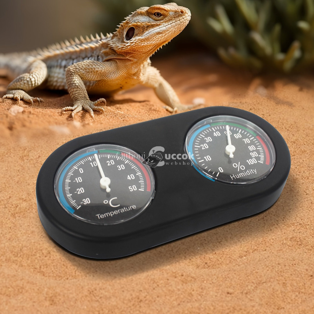 Image of Hüllő Terrárium Kettős Mutató Hőmérő és Páramérő