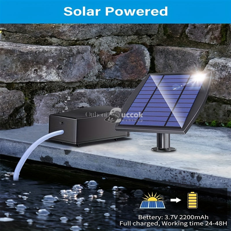 Image of Napenergiás oxigénszivattyús akvárium levegőztető kültéri oxigénszivattyús hidroponikus növényi levegőztető