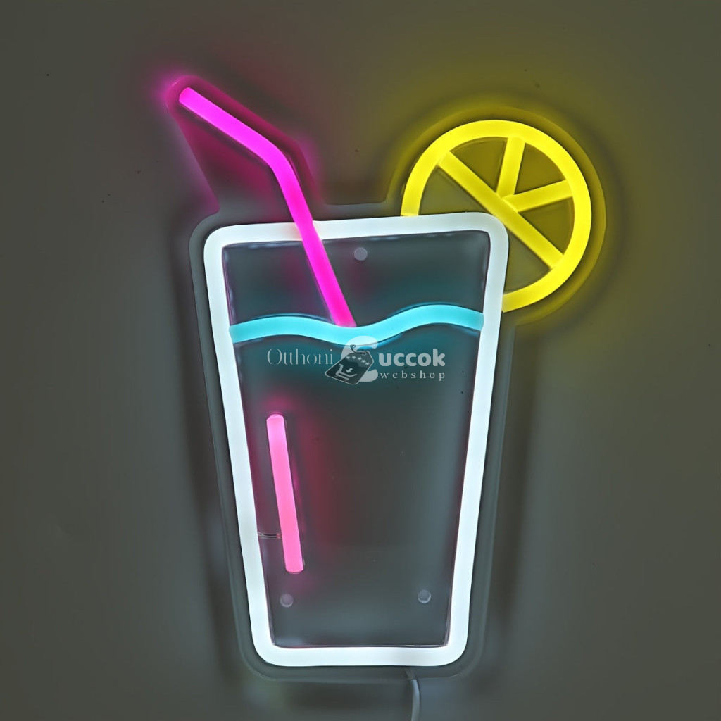 Image of Gyümölcslé LED Fali Neon Lámpa