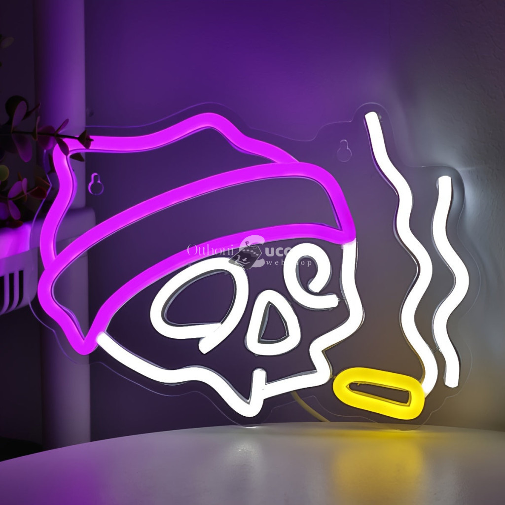 Image of Koponya LED Neon Fali világítás