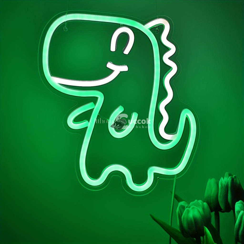 Image of Dinoszaurusz Neon LED Fali Dekoráció