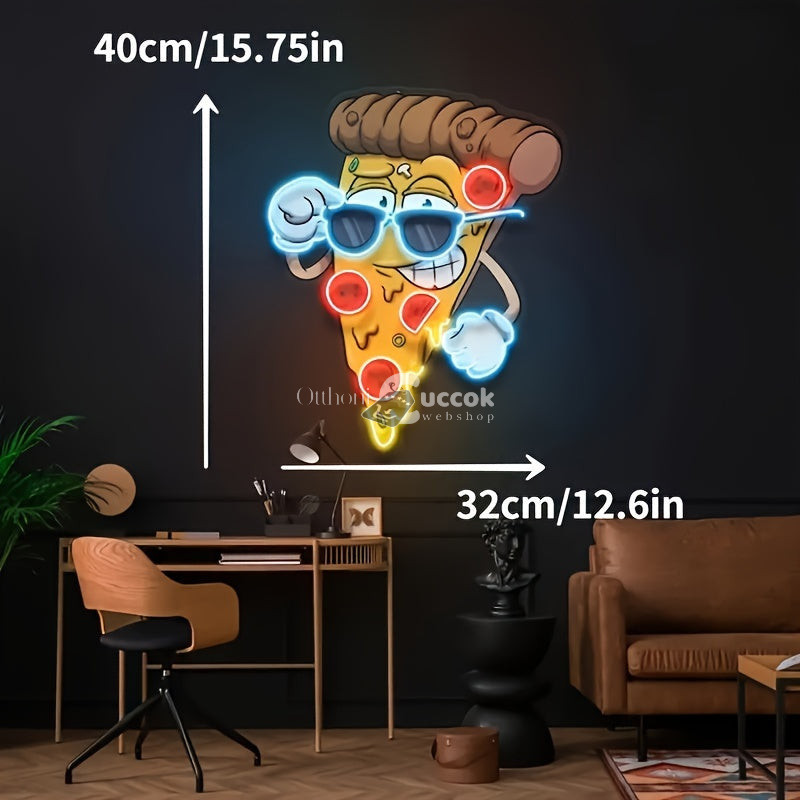 Image of menő pizza neonfelirat