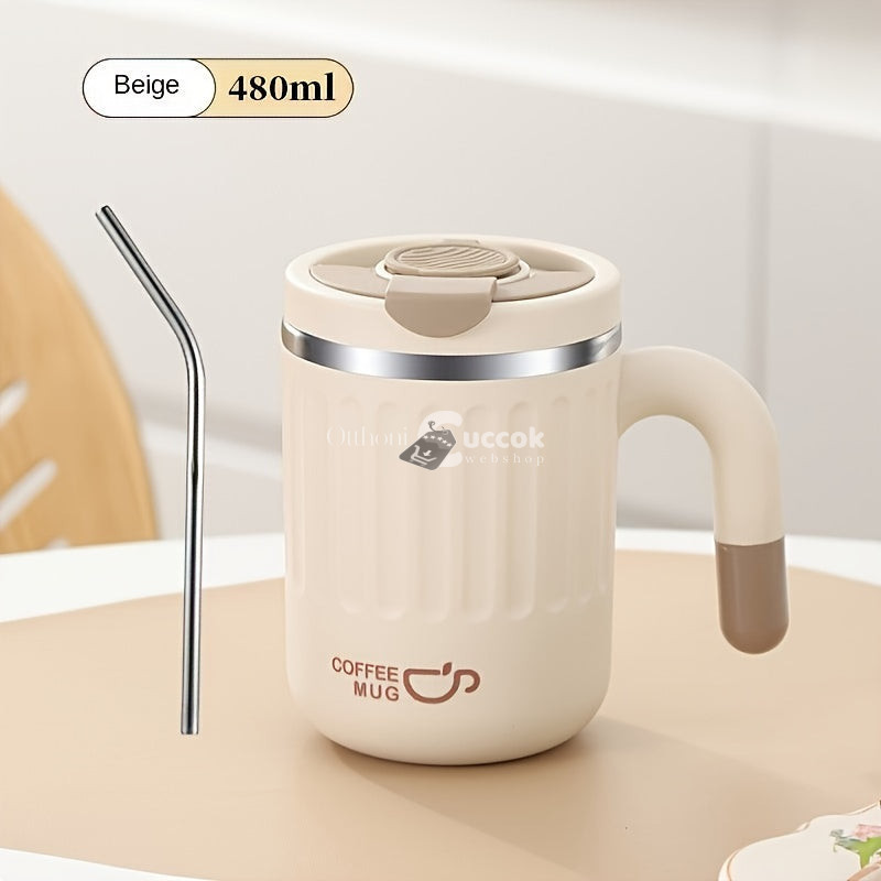 Image of Stílusos Duplafalú Rozsdamentes Acél Termosz