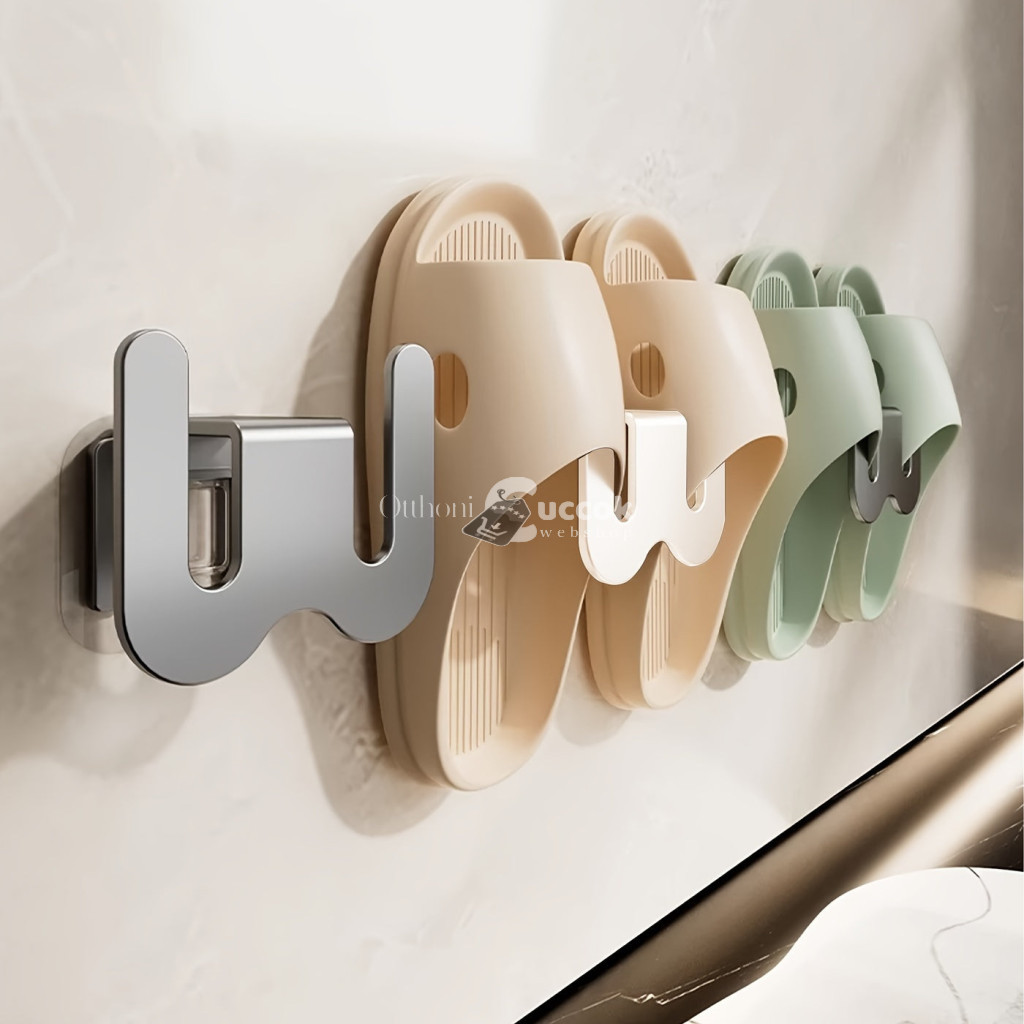 Image of 2db Öntapadós Falra Szerelhető Papucs Tartó