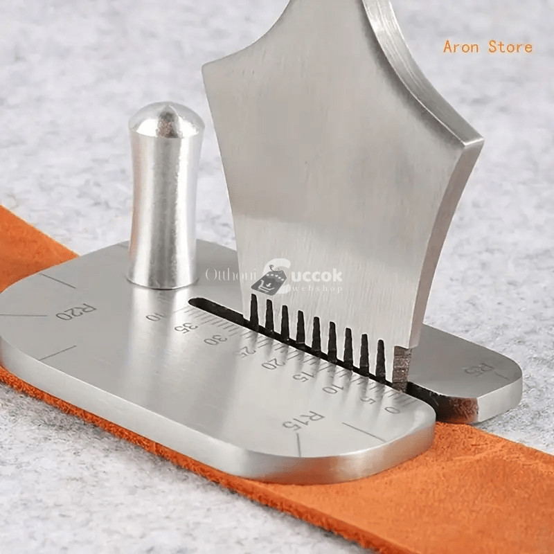 Image of Rozsdamentes acél műbőr vágódeszka készlet precíziós vonalzóval