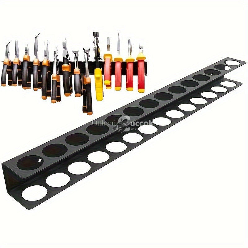 Image of Nagy teherbírású fém falra szerelhető kés- és szerszámtartó