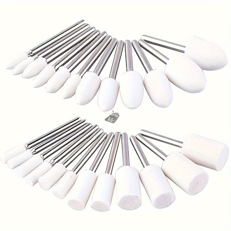 Image of 12 darabos gyapjú filc polírozó készlet mandrellel