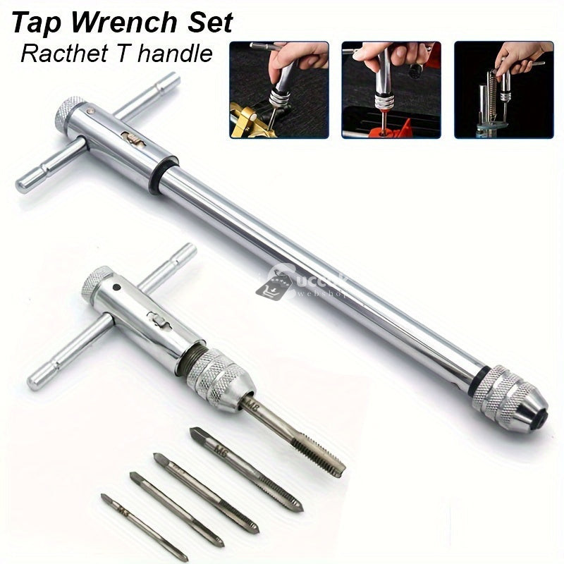 Image of Menetfúró Kulcs, Állítható Racsnis Fogantyúval