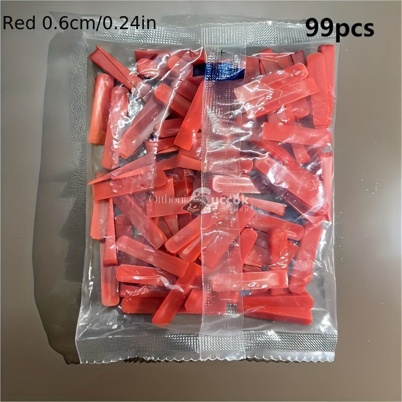 Image of 100db Újrahasználható Műanyag Csempe Szintező Ék