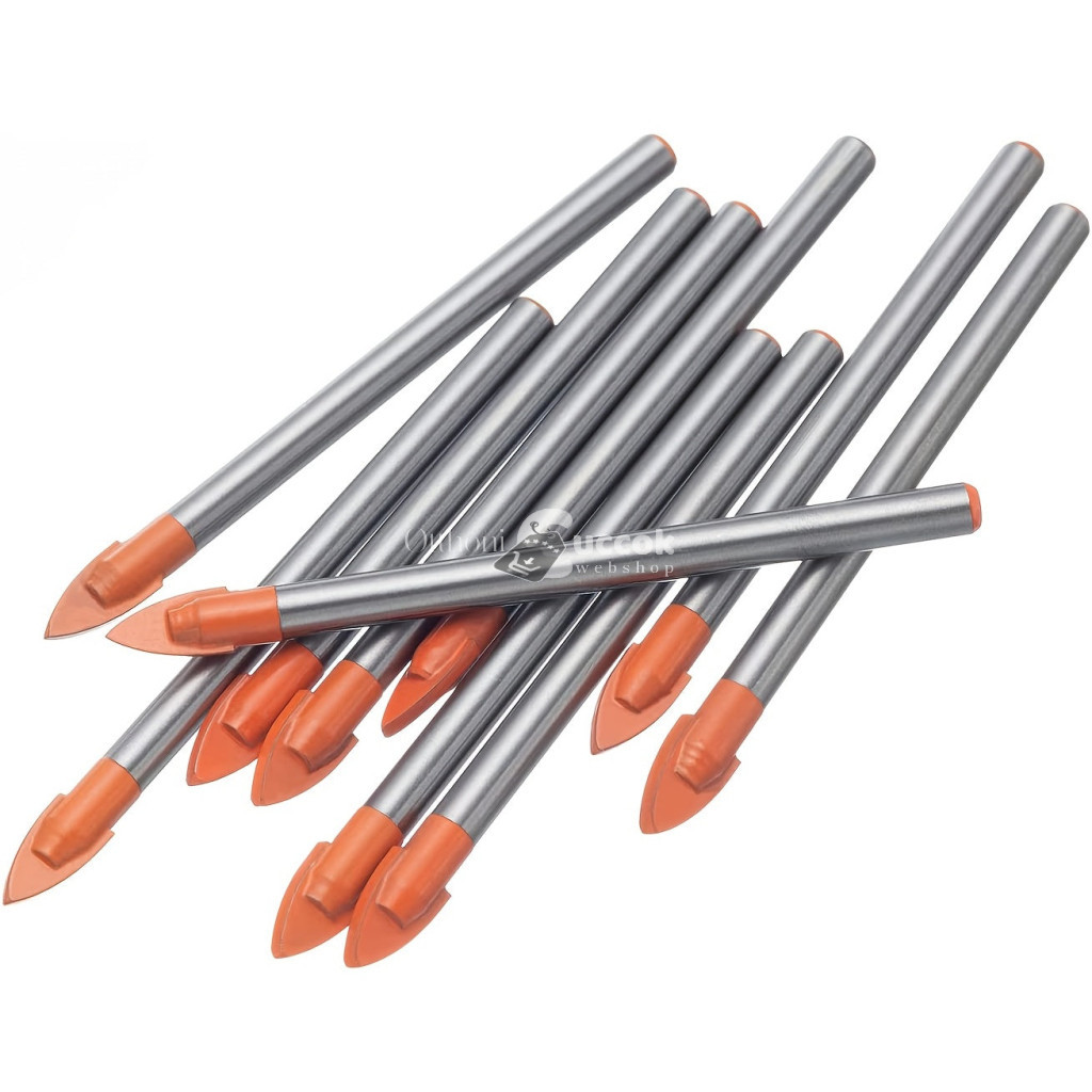 Image of 10db Professzionális 6mm-es Csempe és Üvegcserép Fúrókészlet