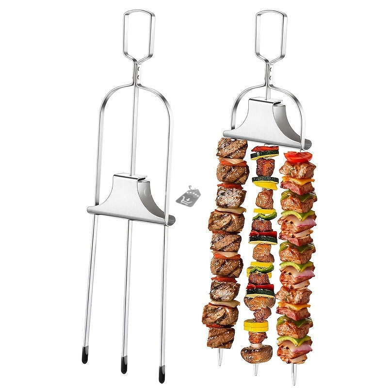 Image of 14 hüvelykes rozsdamentes acél BBQ grill nyárs