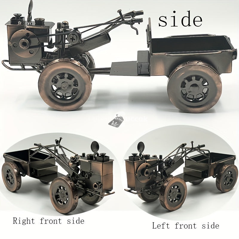 Image of Öntött vas vintage traktor modell