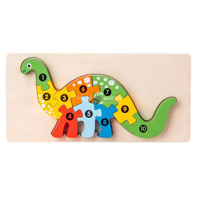 Image of 3D-s Montessori fa puzzle játék