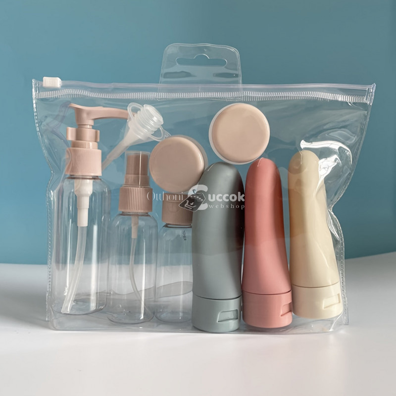 Image of 11db-os Kozmetikai tároló szett utazáshoz